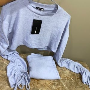 Ruched Biker short set